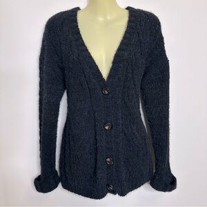 Cupcake Clothing Ltd Black Fuzzy Cardigan size M